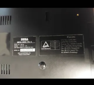 SEGA Mega Drive Consola Negra