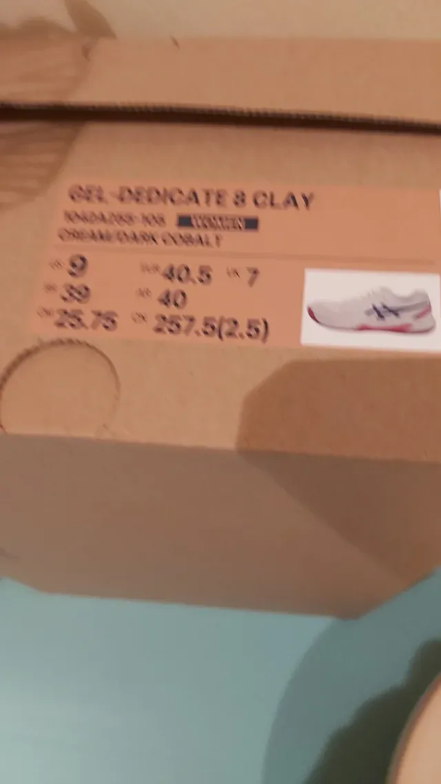 Zapatillas padel Asics Gel-Dedicate 8 Talla 40.5.