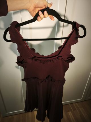 Vestido Zara S Morado