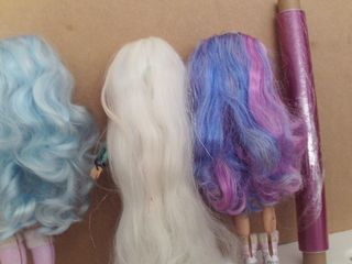 lote 3 muñecas rainbow high winterc break violet w