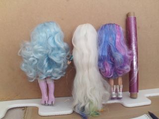 lote 3 muñecas rainbow high winterc break violet w