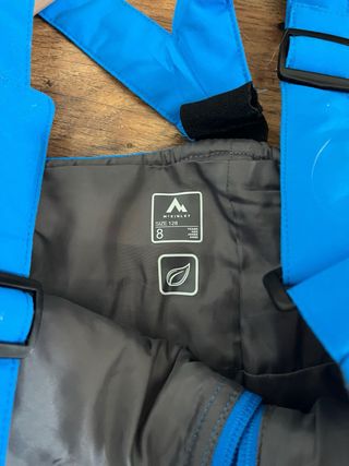Pantalón de esquí para niño azul talla 8