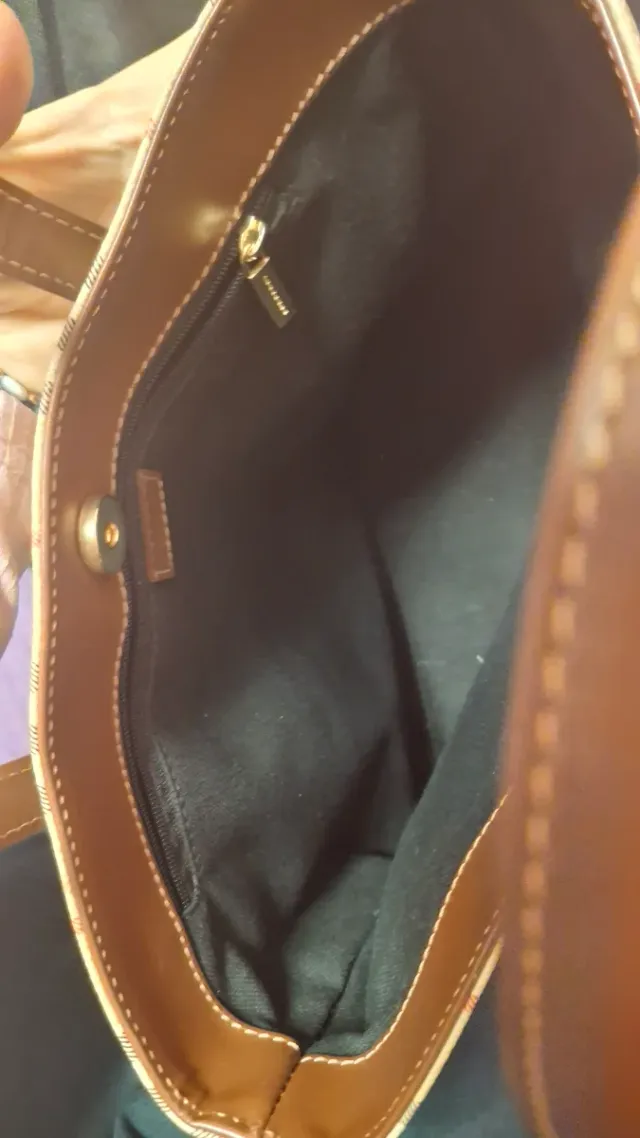 Bolso Burberry Cuadros Beige y Marrón