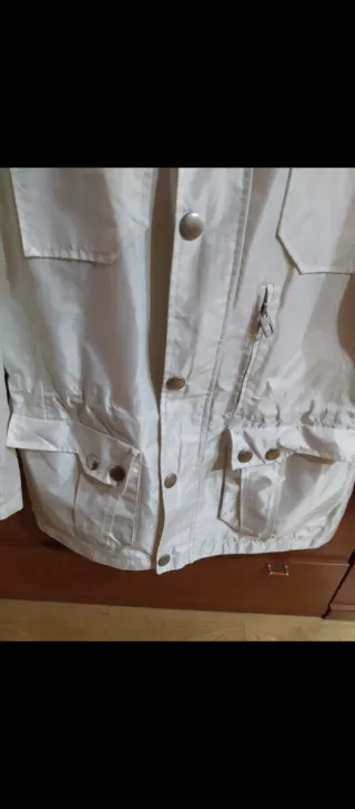 Parka impermeable mujer multibolsillos