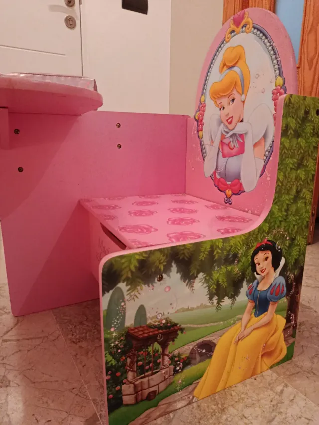 Escritorio infantil madera princesas