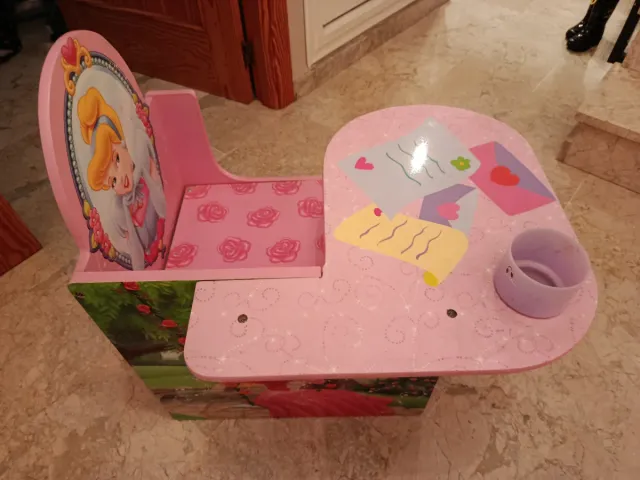 Escritorio infantil madera princesas