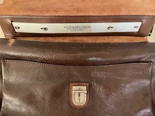 Cartella AG Spalding & Bros Pelle Marrone