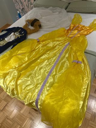 Disfraz Bella y Bestia niño Talla M