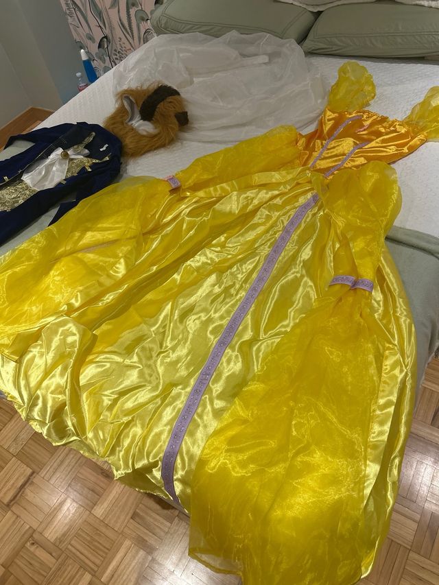 Disfraz Bella y Bestia niño Talla M