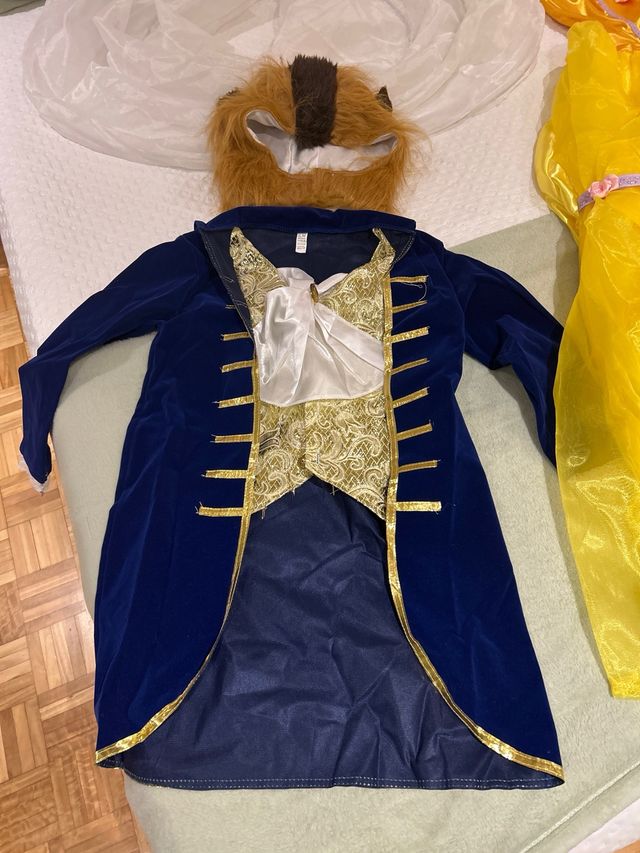 Disfraz Bella y Bestia niño Talla M