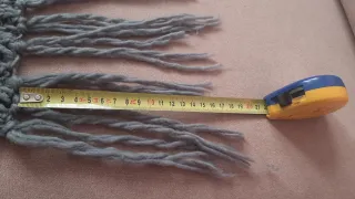 Bufanda de punto gris