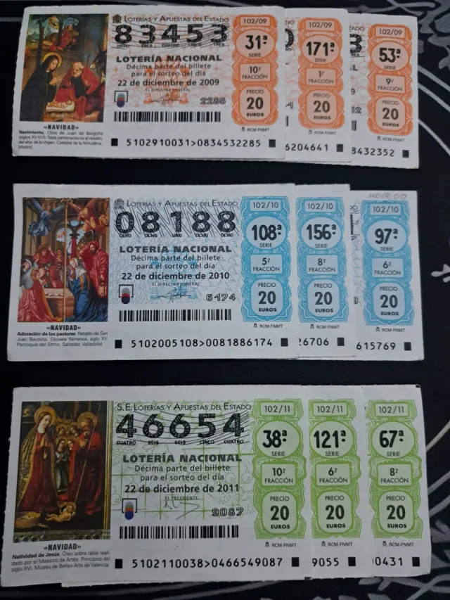 Lotería Nacional: Decimos para coleccionistas