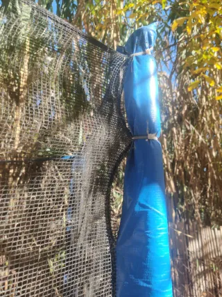 Cama elástica 2.40m con red de seguridad