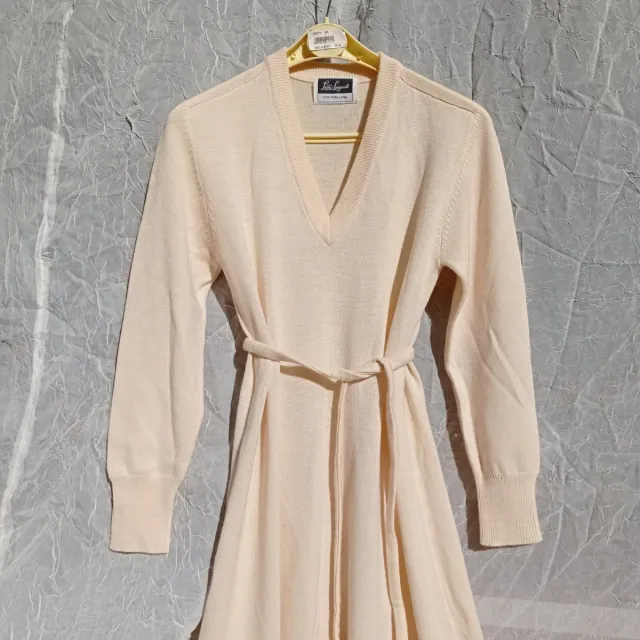 Abito Luisa Spagnoli lana maglia beige