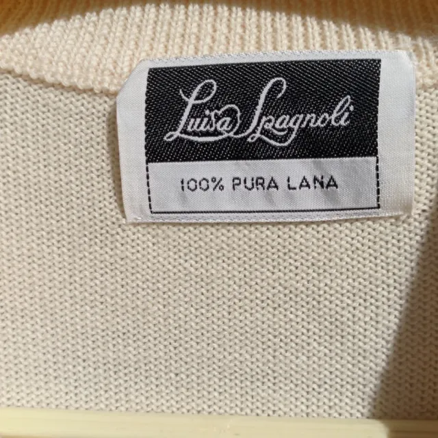 Abito Luisa Spagnoli lana maglia beige