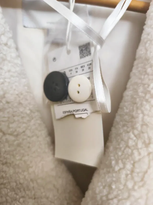 Chaqueta Teddy Blanca Talla Única