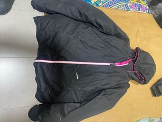 Conjunto esquí mujer negro y rosa Wed’ze