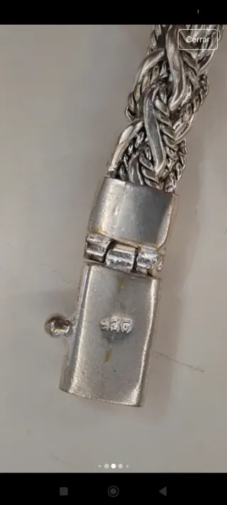 PULSERA TRENZADA DE PLATA BALINESA 925 PARA HOMBRE