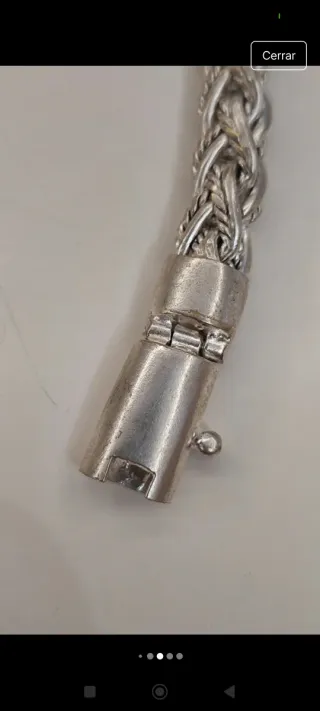 PULSERA TRENZADA DE PLATA BALINESA 925 PARA HOMBRE