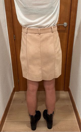 Falda MORGAN T36 rosa palo