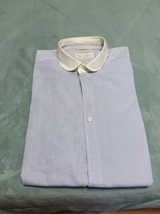 Camisa Opificio Milano azul y blanca