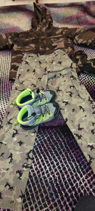 Lote Ropa Caza Niño de12/14años chaqueta y forro p