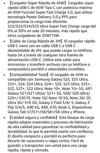 Caricabatterie Samsung con ricarica rapida USB-C