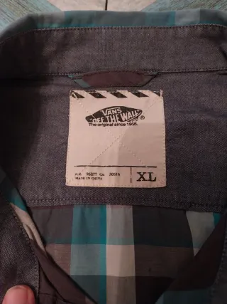 Camisa cuadros Vans XL