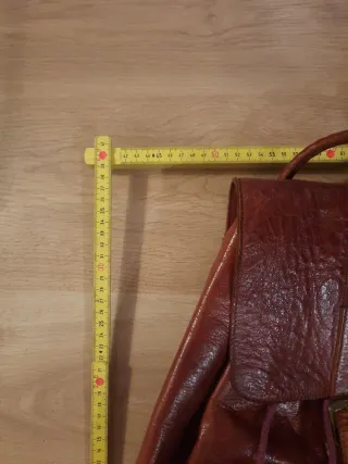 Mochila de piel marrón