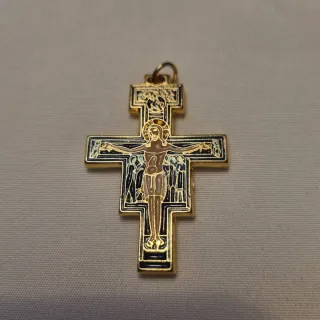 Cruz San Damiano Esmaltada Italia