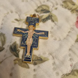 Cruz San Damiano Esmaltada Italia