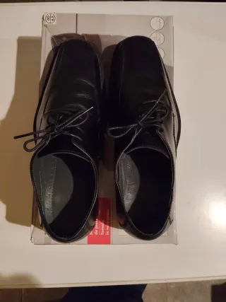 Zapatos de piel hombre cordones talla 40.5