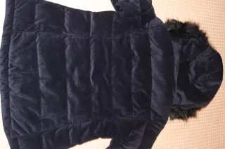 Abrigo Tintoretto azul marino de pelo con Capucha