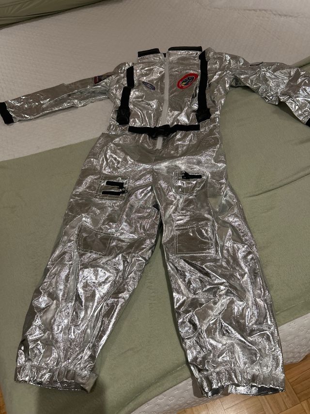 Disfraz Astronauta Niño Plateado talla 8-9