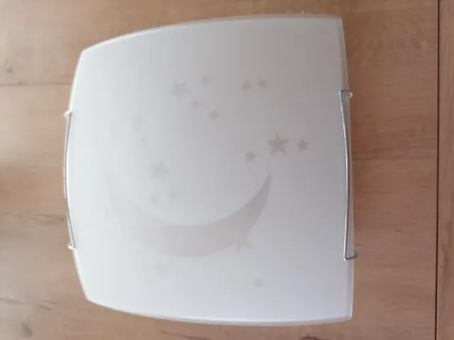 Lámpara de techo infantil luna y estrellas