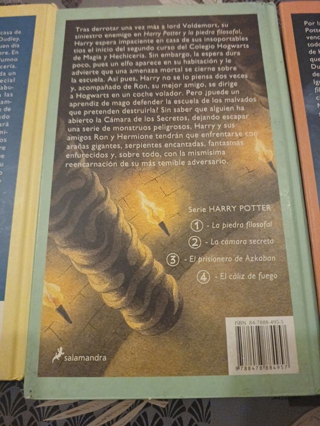 Tres libros Harry Potter (1/2/3)