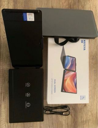 Monitor Portátil KEFEYA S1 14 color negro + funda