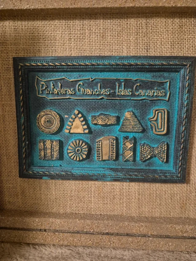 Cuadro Pintaderas Guanches Canarias