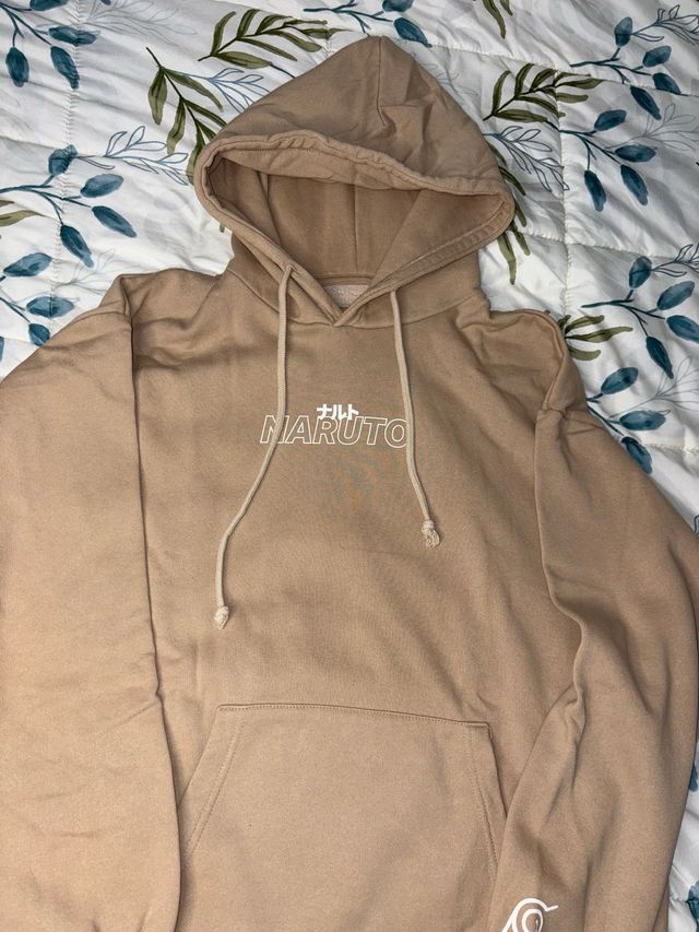 Sudadera Naruto Beige Hombre