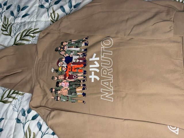 Sudadera Naruto Beige Hombre
