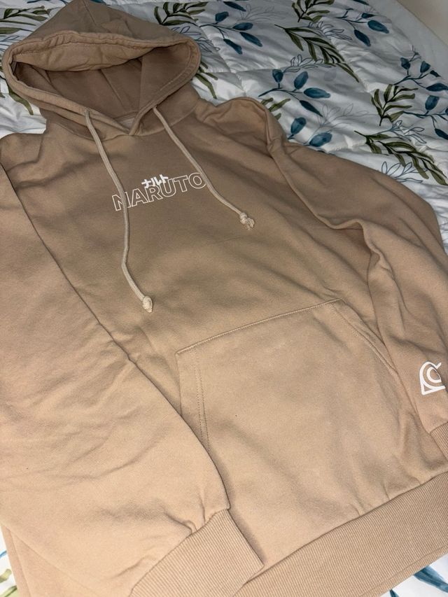 Sudadera Naruto Beige Hombre