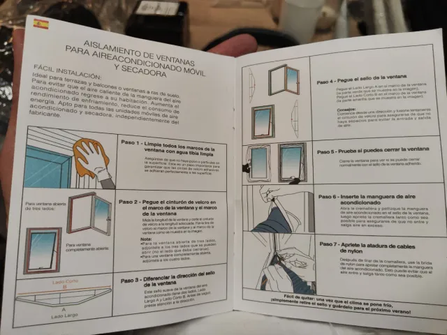 Cortina aislante para ventana móvil