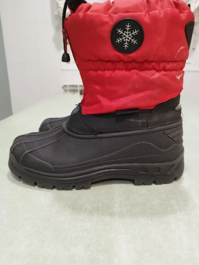 Botas apreski niño negras y rojas