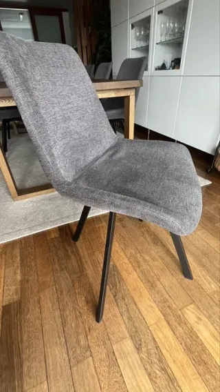 Conjunto de 6 Cadeiras de Jantar Giratórias