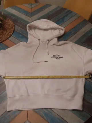 Sudadera Abercrombie & Fitch Blanca