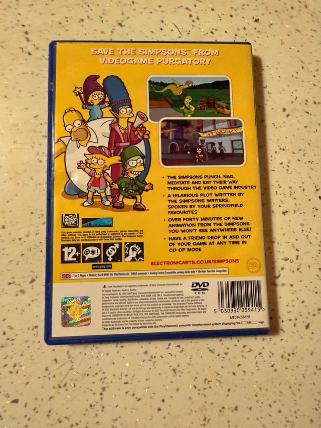 Jogo The Simpsons Game PS2