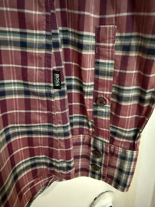 Camisa Hugo Boss cuadros multicolor