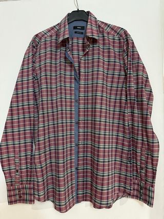 Camisa Hugo Boss cuadros multicolor