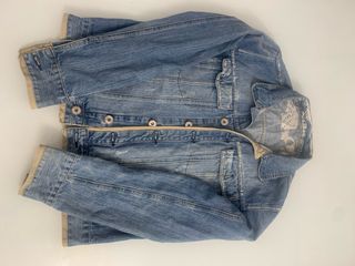 Chaqueta Vaquera Azul y Beige