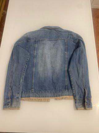 Chaqueta Vaquera Azul y Beige